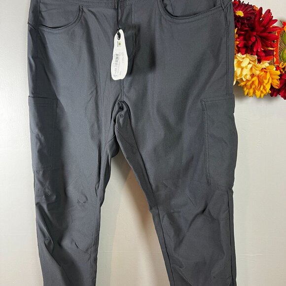 ***SOLD***prAna Womens Halle Hiking  Jogger II Sz 4 in Coal Gray Water Repellent - Picture 3 of 12